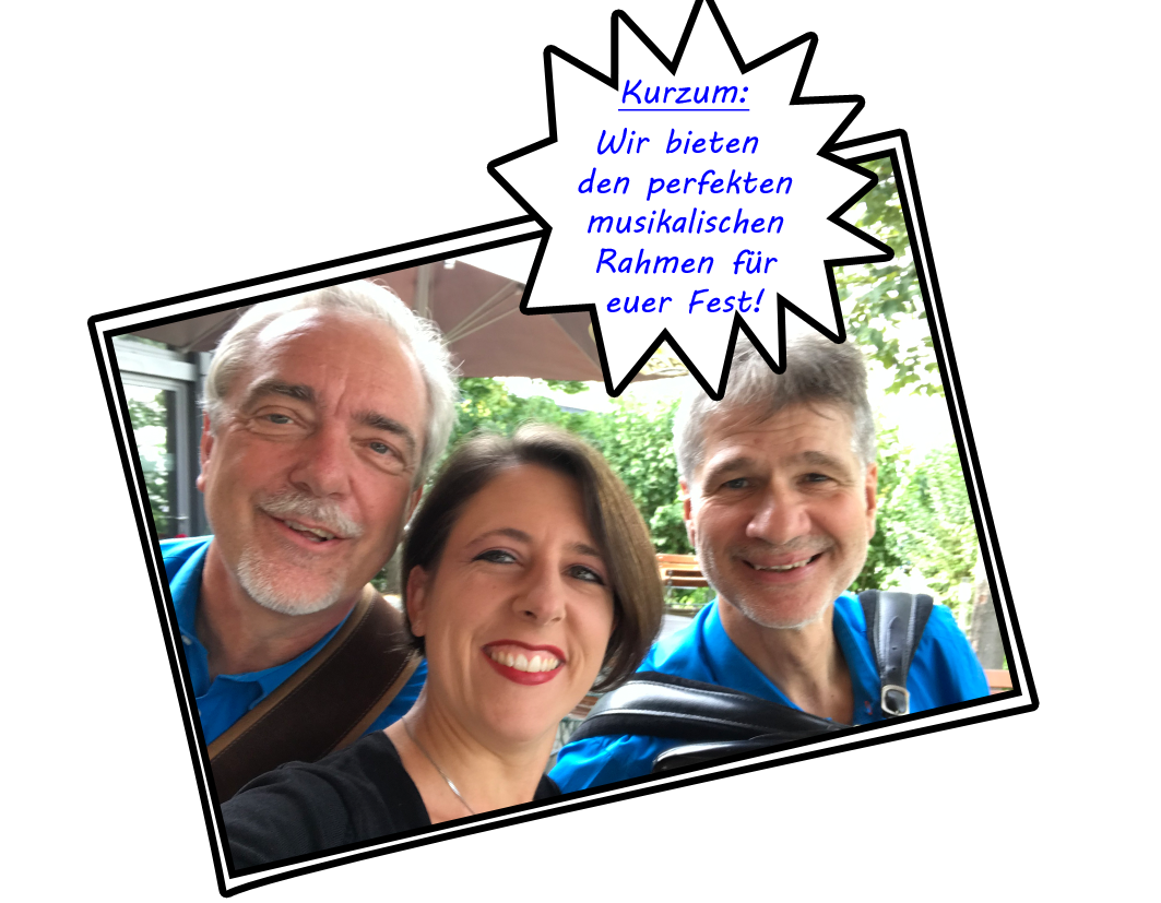 Band IBIZA: Gerhard, Danny und Jürgen Band IBIZA mit Instrumenten